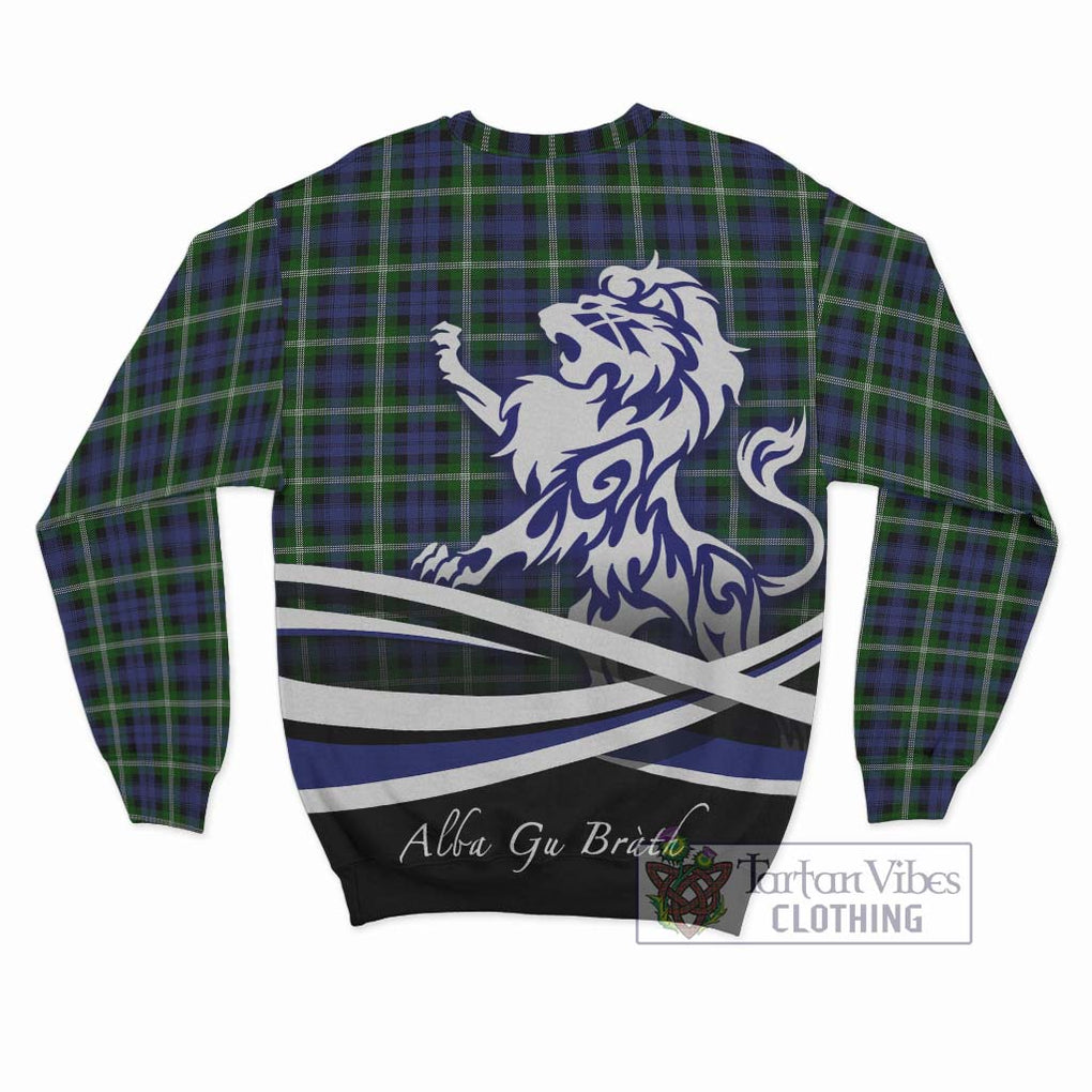 Baillie (Bailey) Tartan Sweatshirt with Alba Gu Brath Regal Lion Emblem - Tartan Vibes Clothing