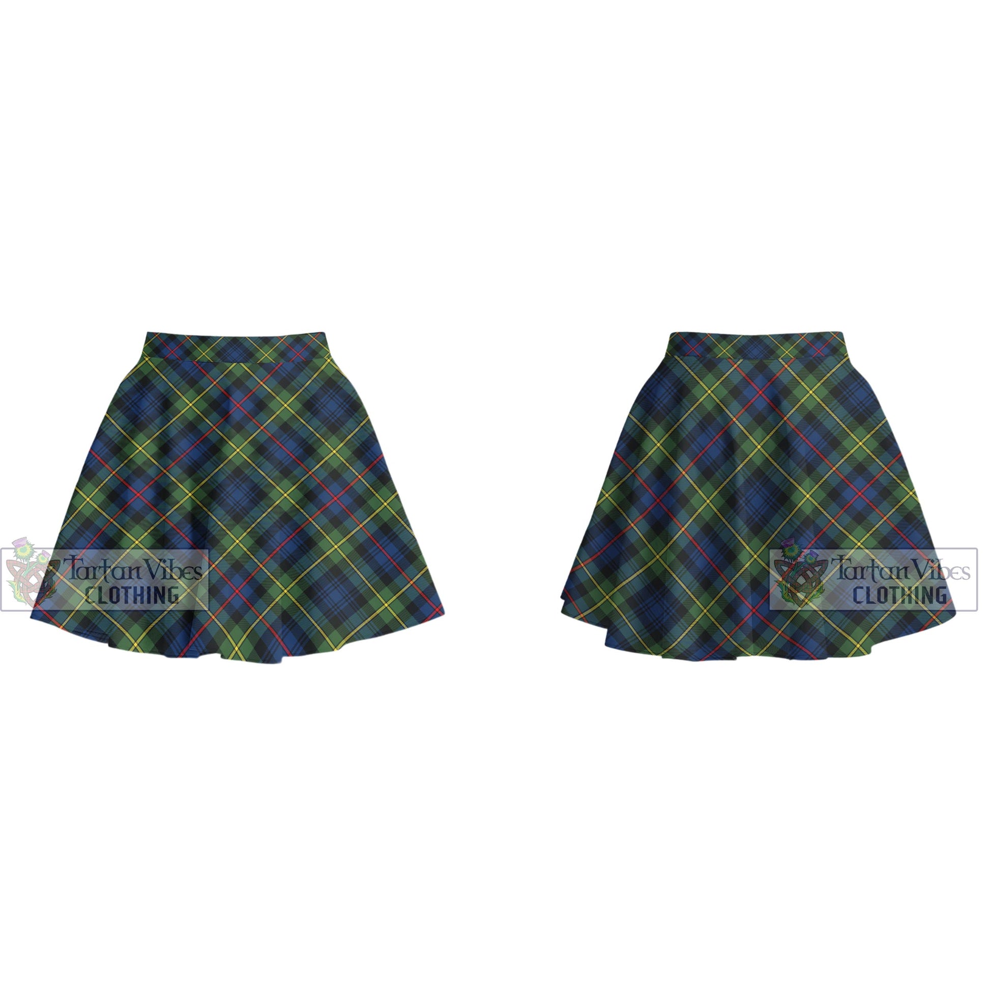 Tartan Vibes Clothing Baillie Modern Tartan Women's Plated Mini Skirt