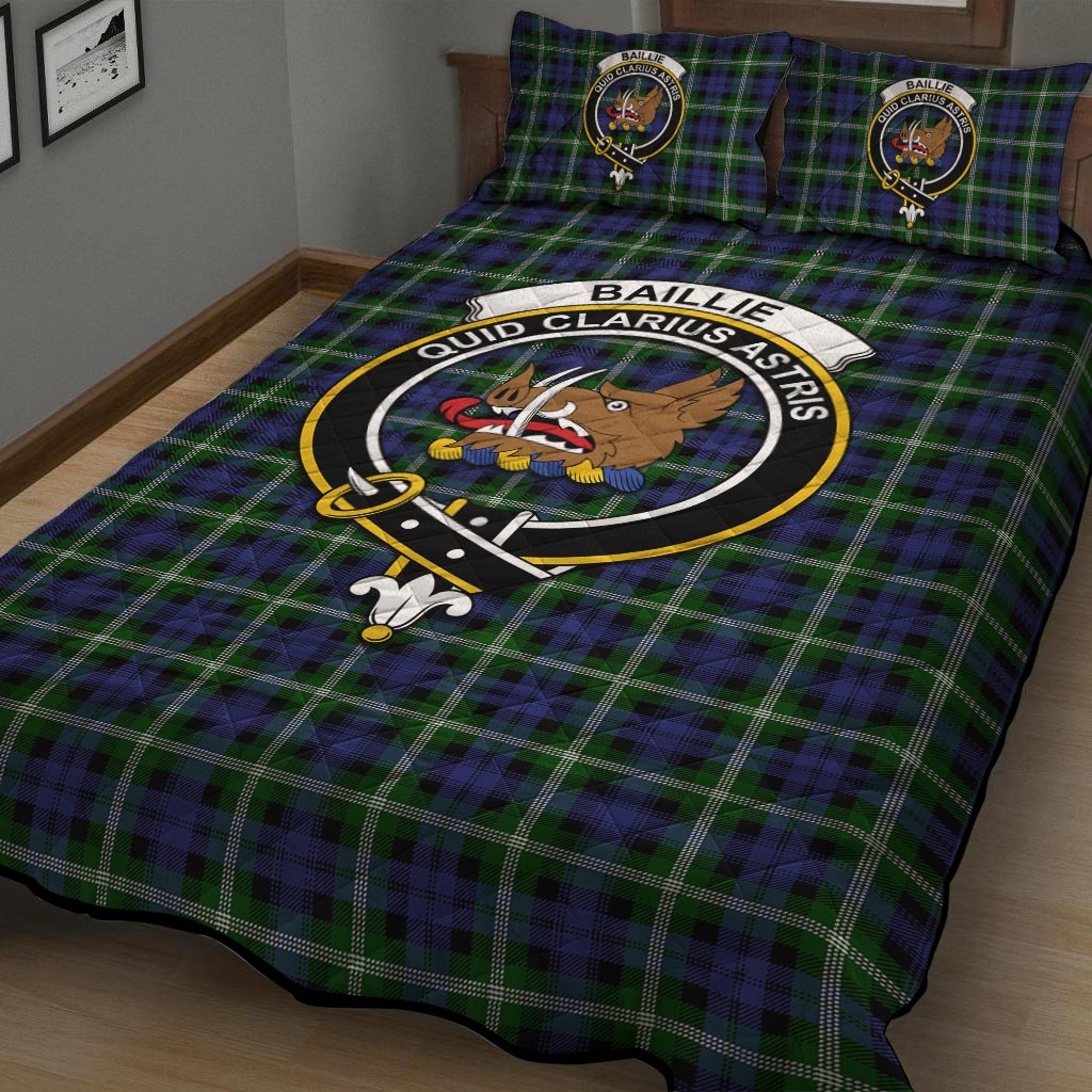 Baillie (Bailey) Tartan Quilt Bed Set with Family Crest - Tartan Vibes Clothing