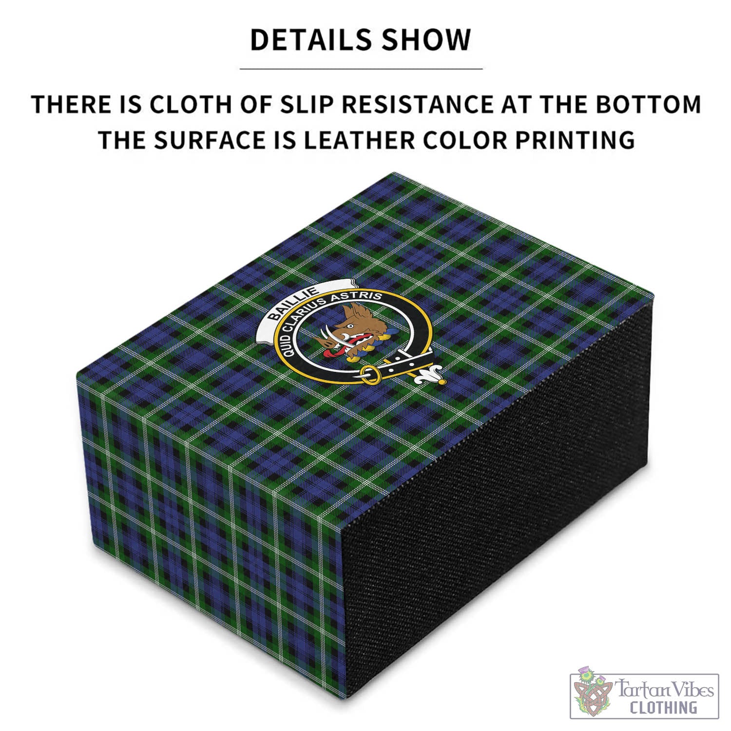 Baillie (Bailey) Tartan Pen Holder with Family Crest - Tartan Vibes Clothing