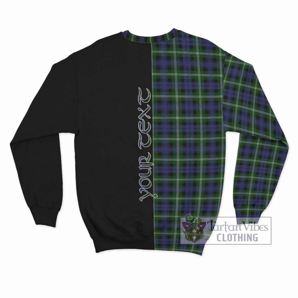 Baillie (Bailey) Tartan Sweatshirt with Family Crest and Half Of Me Style - Tartan Vibes Clothing