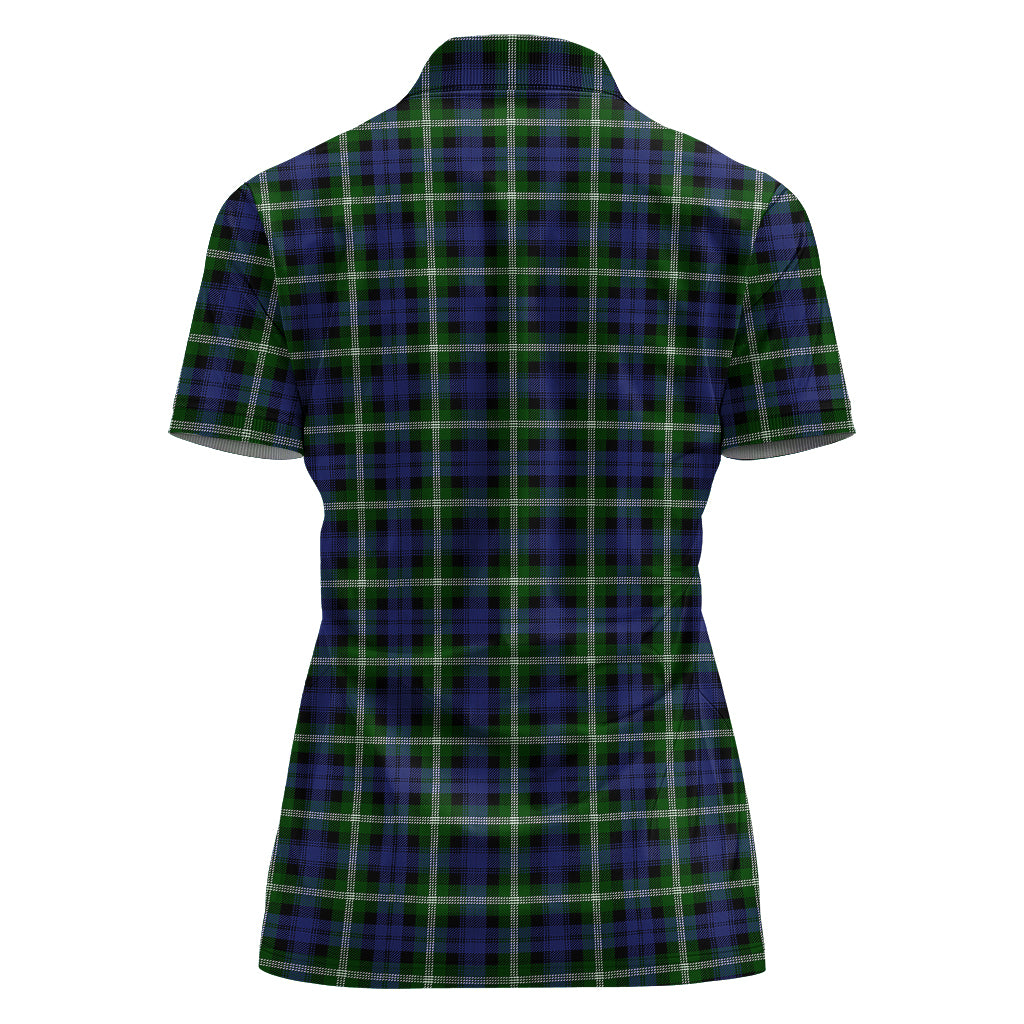 Baillie Modern Tartan Polo Shirt For Women - Tartanvibesclothing
