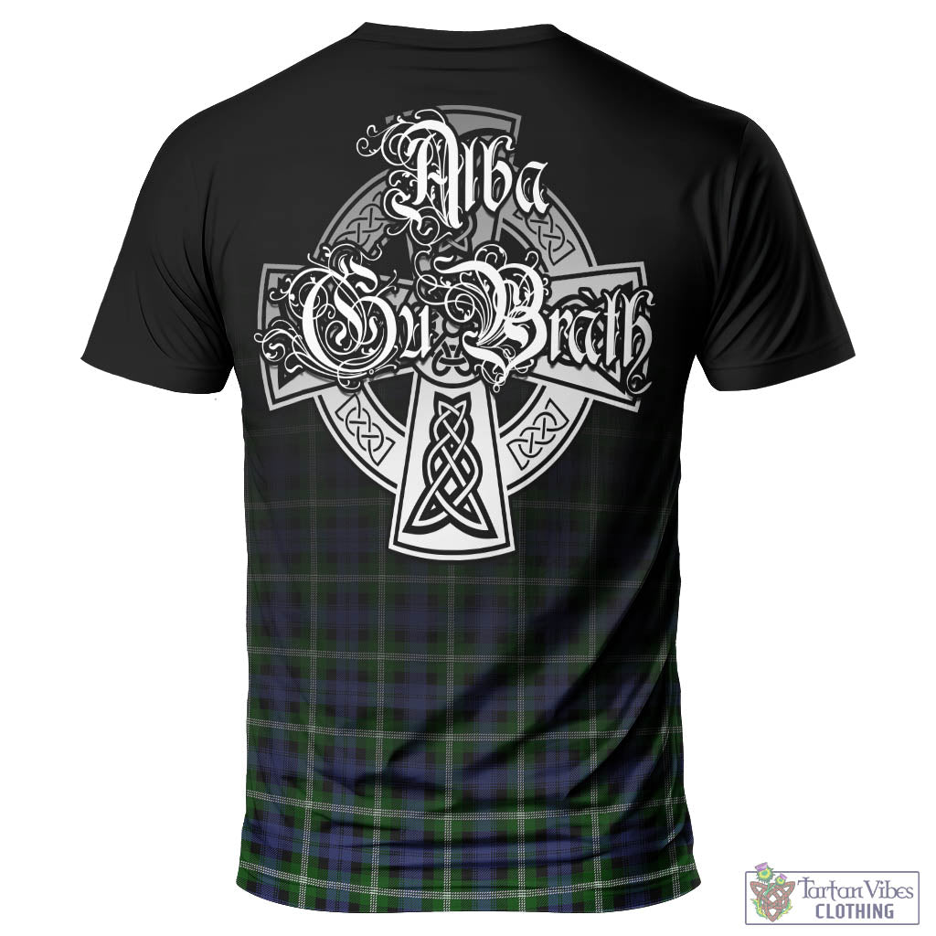 Tartan Vibes Clothing Baillie Modern Tartan T-Shirt Featuring Alba Gu Brath Family Crest Celtic Inspired