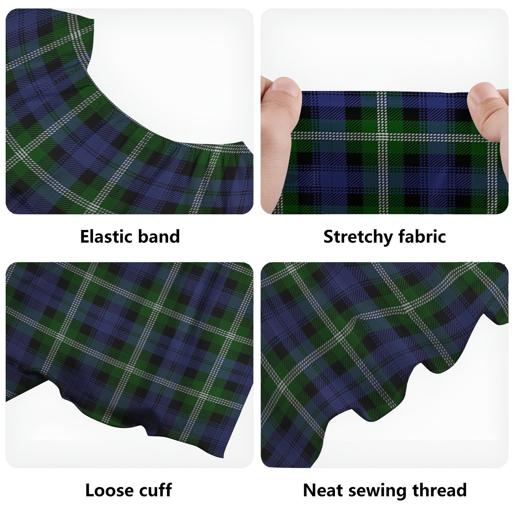 Baillie (Bailey) Tartan Off Shoulder Long Dress - Tartan Vibes Clothing