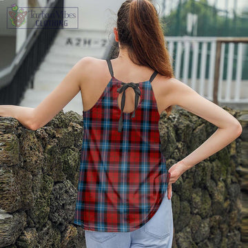 Baillie of Polkemmet Red Tartan Loose Halter Neck Camisole - Tartan Vibes Clothing