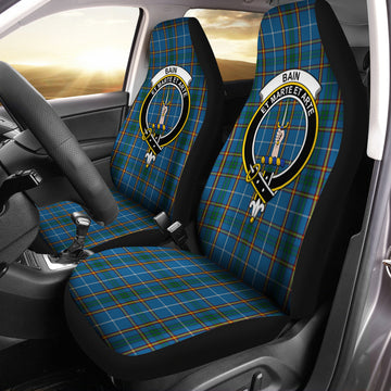 Bain Tartan Car Seat Cover with Family Crest One Size - Tartan Vibes Clothing