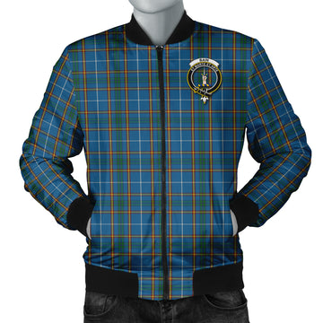 Bain Tartan Bomber Jacket with Family Crest Unisex - Tartan Vibes Clothing