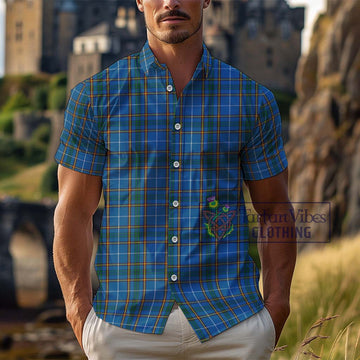 Bain Tartan Cotton Hawaiian Shirt Kid - Tartan Vibes Clothing