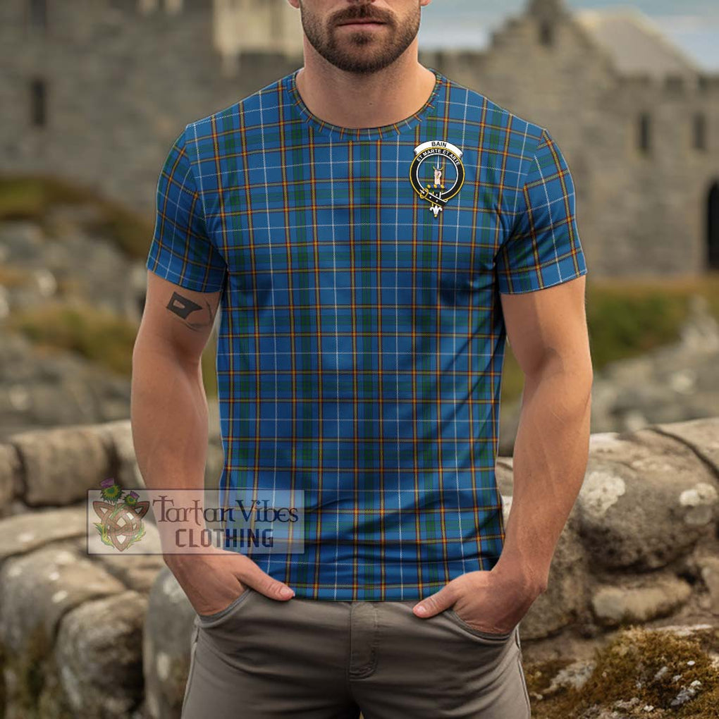 Bain Tartan Cotton T-Shirt with Family Crest Kid's Shirt - Tartan Vibes Clothing