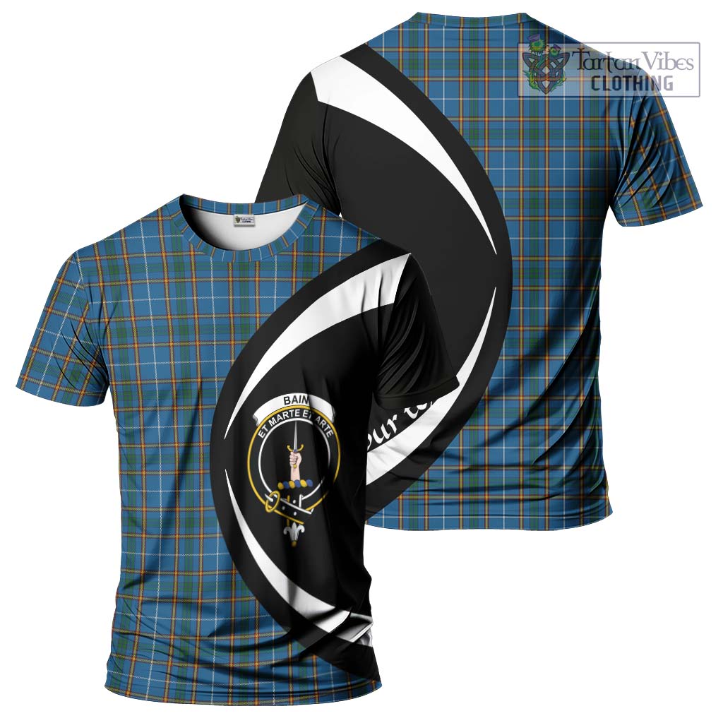 Bain Tartan T-Shirt with Family Crest Circle Style Kid's Shirt - Tartan Vibes Clothing