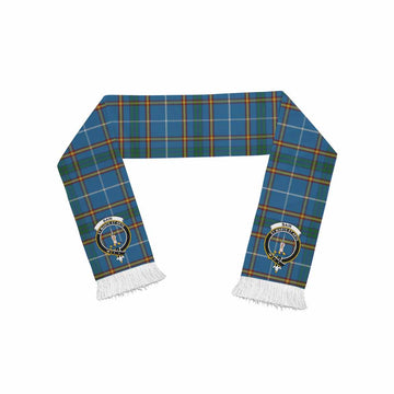 Tartan Vibes Clothing Bain Tartan Ruffneck Scarf with Family Crest