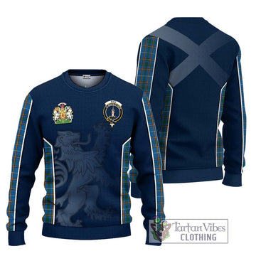 Bain Tartan Ugly Sweater with Family Crest and Lion Rampant Vibes Sport Style Unisex - Tartan Vibes Clothing