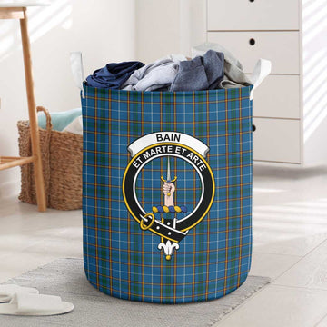 Bain Tartan Laundry Basket with Family Crest One Size - Tartan Vibes Clothing