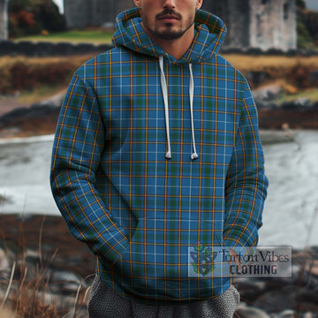 Bain Tartan Cotton Hoodie Zip Hoodie - Tartan Vibes Clothing