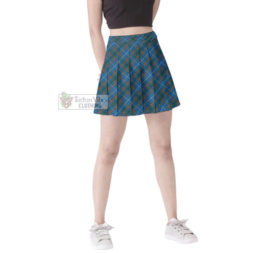 Bain Tartan Women's Plated Mini Skirt Cross Style