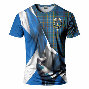 Bain Tartan T-Shirt with Family Crest Scotland Patriotic Style Kid's Shirt - Tartan Vibes Clothing
