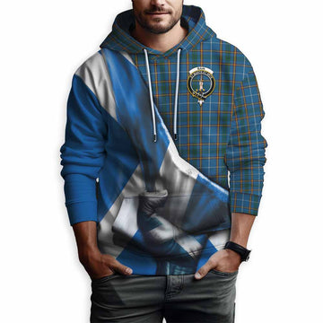 Bain Tartan Hoodie with Family Crest Scotland Patriotic Style Pullover Hoodie - Tartan Vibes Clothing