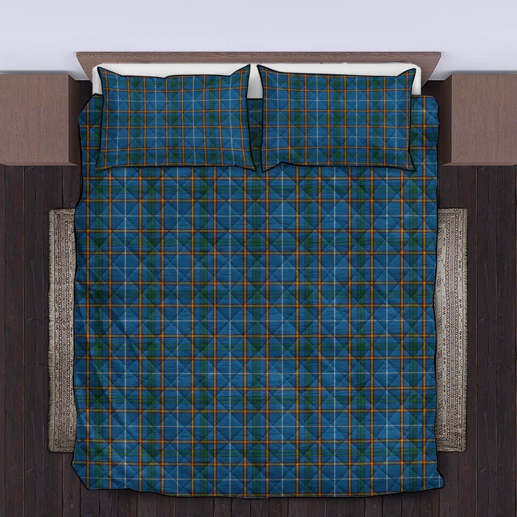 Bain Tartan Quilt Bed Set King - Tartan Vibes Clothing