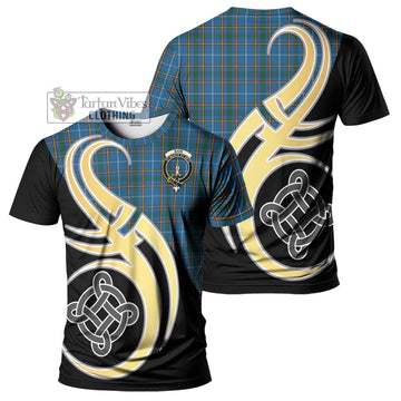 Bain Tartan T-Shirt with Family Crest and Celtic Symbol Style Kid's Shirt - Tartan Vibes Clothing