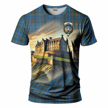 Bain Tartan Family Crest T-Shirt with Scottish Ancient Castle Style Kid's Shirt - Tartan Vibes Clothing