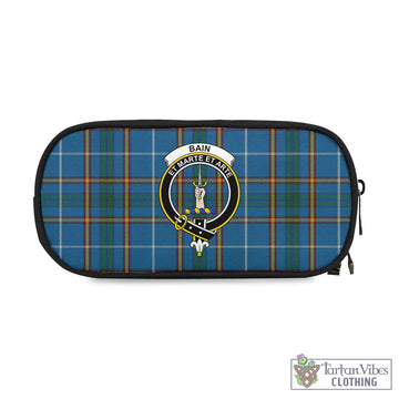 Bain Tartan Pen and Pencil Case with Family Crest One Size 4.13*8.74 inch - Tartan Vibes Clothing