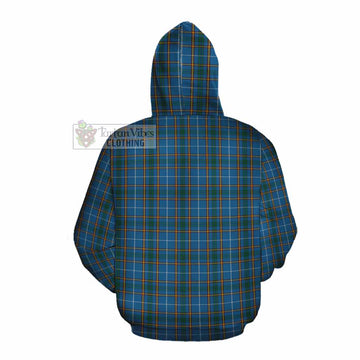Bain Tartan Cotton Hoodie with Family Crest DNA In Me Style Pullover Hoodie - Tartan Vibes Clothing