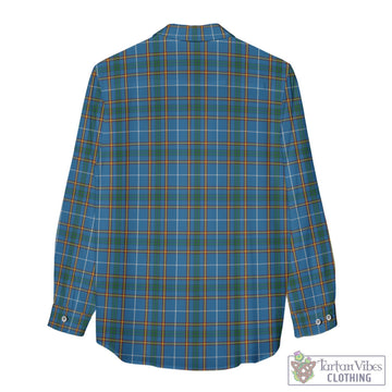Bain Tartan Women's Casual Shirt with Family Crest - Tartan Vibes Clothing