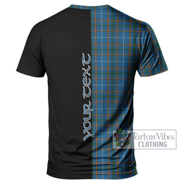 Bain Tartan T-Shirt with Family Crest and Half Of Me Style - Tartan Vibes Clothing