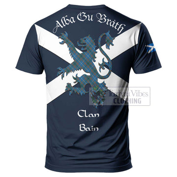 Bain Tartan Lion Rampant T-Shirt Proudly Display Your Heritage with Alba Gu Brath and Clan Name - Tartan Vibes Clothing