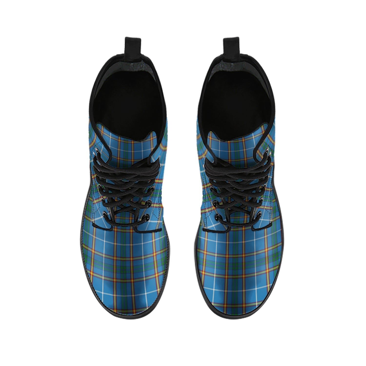 Bain Tartan Leather Boots - Tartanvibesclothing