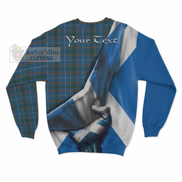 Bain Tartan Sweatshirt with Family Crest Scotland Patriotic Style - Tartan Vibes Clothing