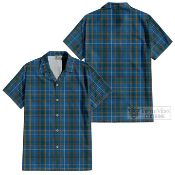 Bain Tartan Cotton Hawaiian Shirt - Tartan Vibes Clothing