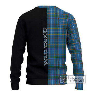 Bain Tartan Ugly Sweater with Family Crest and Half Of Me Style - Tartan Vibes Clothing