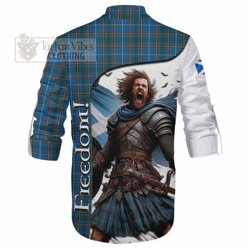 Bain Crest Tartan Ghillie Kilt Shirt Inspired by the Freedom of Scottish Warrior - Tartan Vibes Clothing