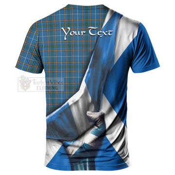 Bain Tartan T-Shirt with Family Crest Scotland Patriotic Style - Tartan Vibes Clothing
