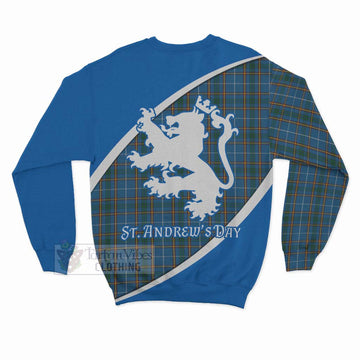 Bain Family Crest Tartan Sweatshirt Celebrate Saint Andrew's Day in Style - Tartan Vibes Clothing