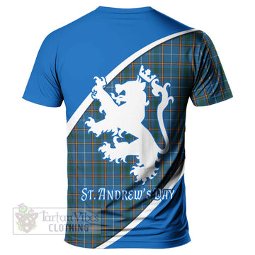 Bain Family Crest Tartan T-Shirt Celebrate Saint Andrew's Day in Style - Tartan Vibes Clothing