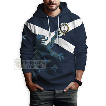 Bain Tartan Lion Rampant Hoodie Proudly Display Your Heritage with Alba Gu Brath and Clan Name - Tartan Vibes Clothing