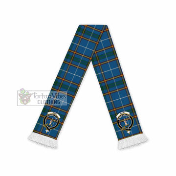 Tartan Vibes Clothing Bain Tartan Ruffneck Scarf with Family Crest