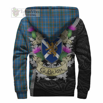 Bain Tartan Family Crest Sherpa Hoodie Lion Rampant Royal Thistle Shield Celtic Inspired - Tartan Vibes Clothing