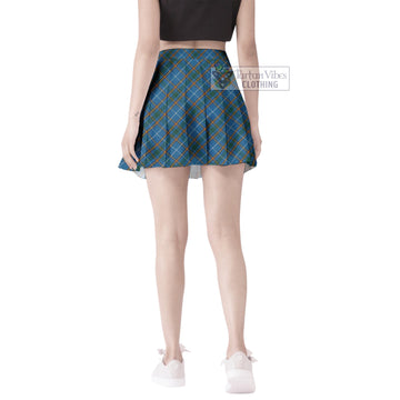 Bain Tartan Women's Plated Mini Skirt Cross Style