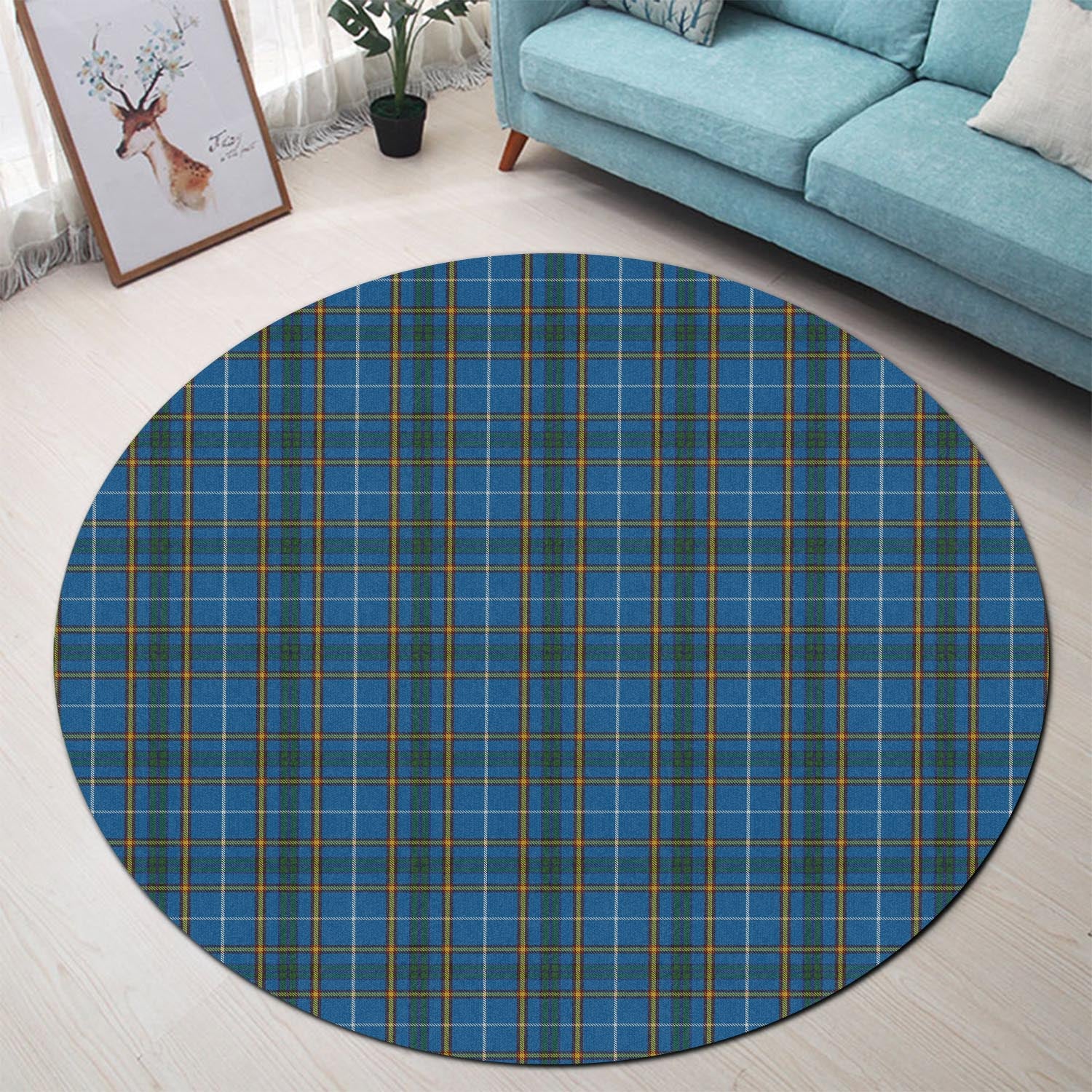 Bain Tartan Round Rug - Tartan Vibes Clothing