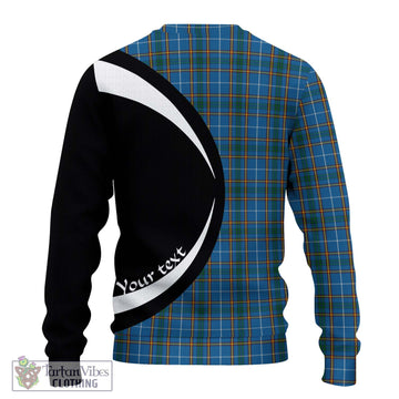 Bain Tartan Ugly Sweater with Family Crest Circle Style - Tartan Vibes Clothing