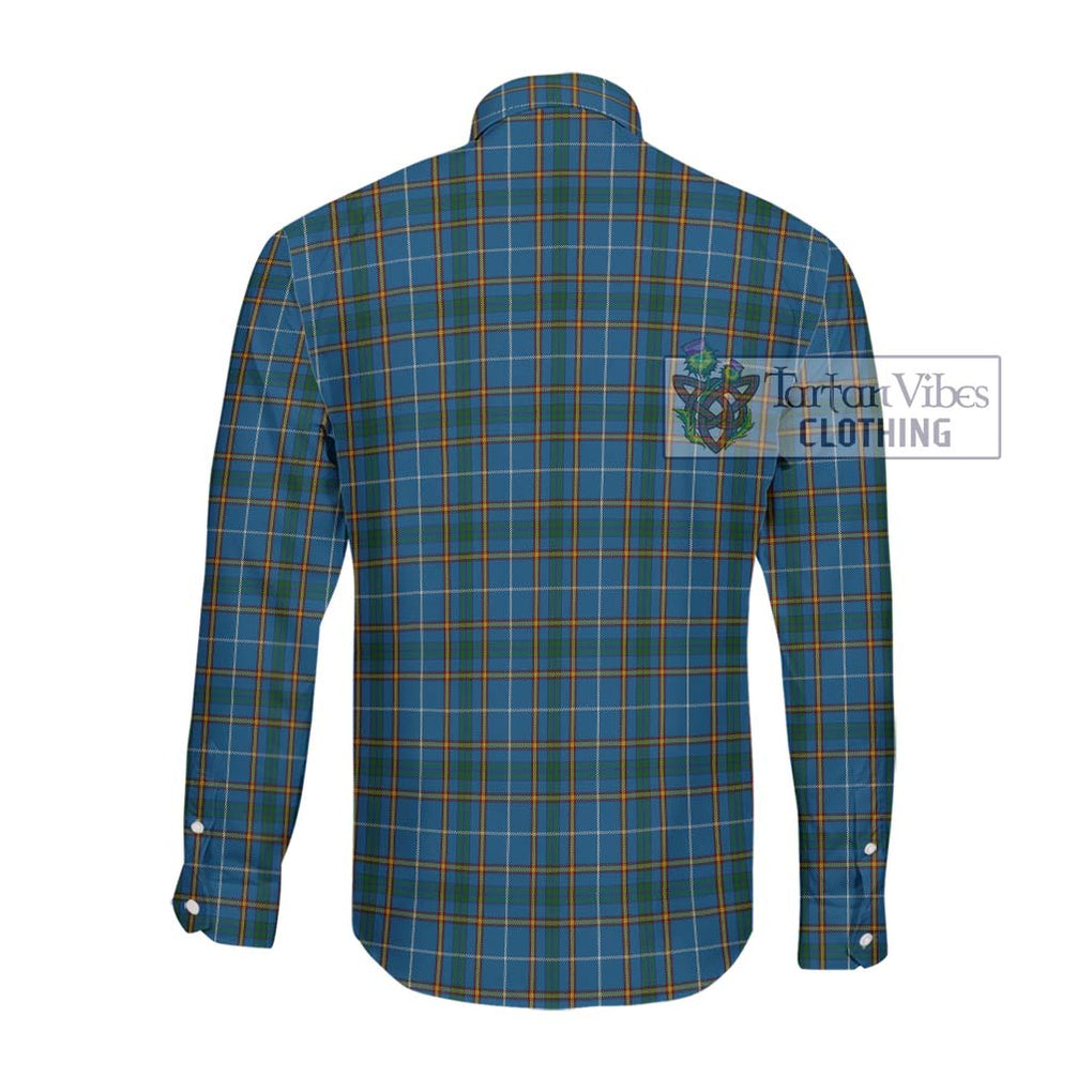 Bain Tartan Long Sleeve Button Shirt with Family Crest DNA In Me Style - Tartanvibesclothing Shop