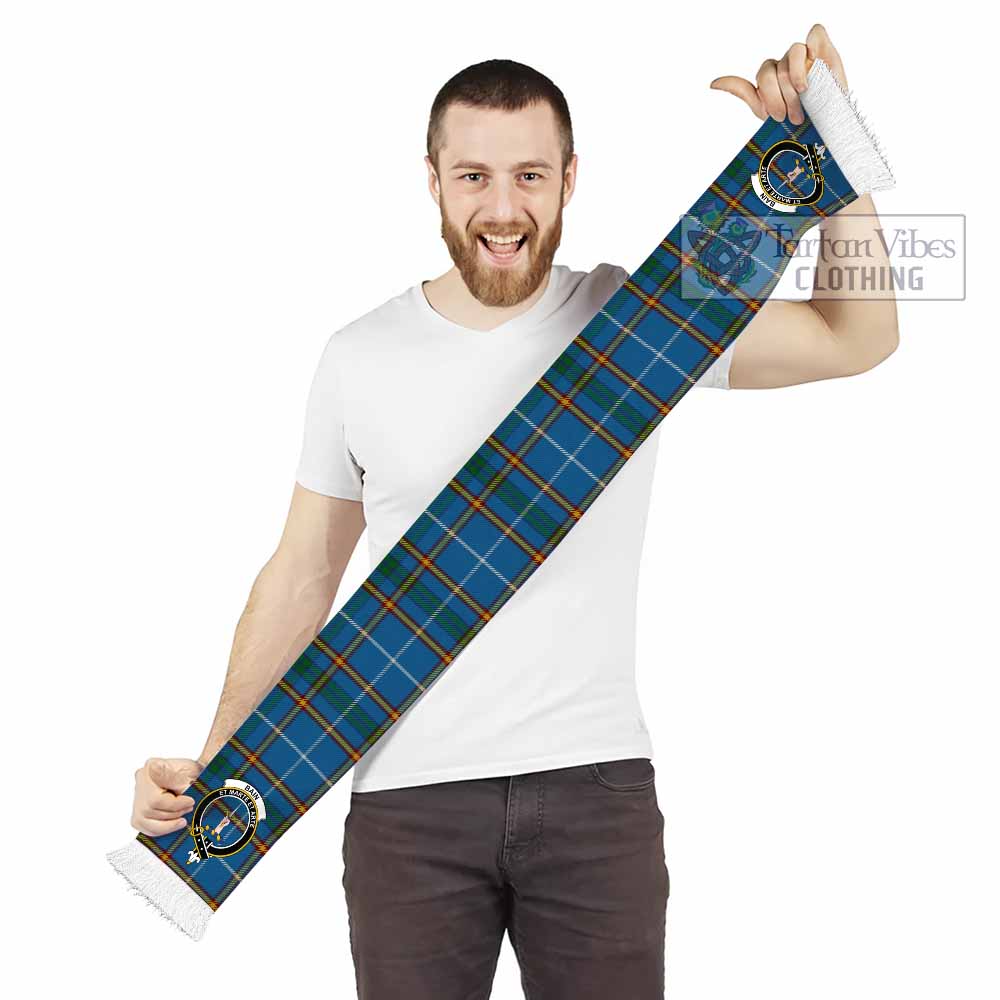 Bain Tartan Ruffneck Scarf with Family Crest - Tartan Vibes Clothing