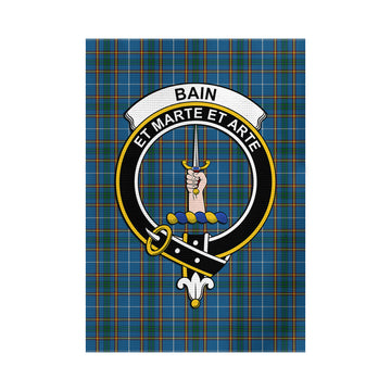 Bain Tartan Flag with Family Crest - Tartan Vibes Clothing