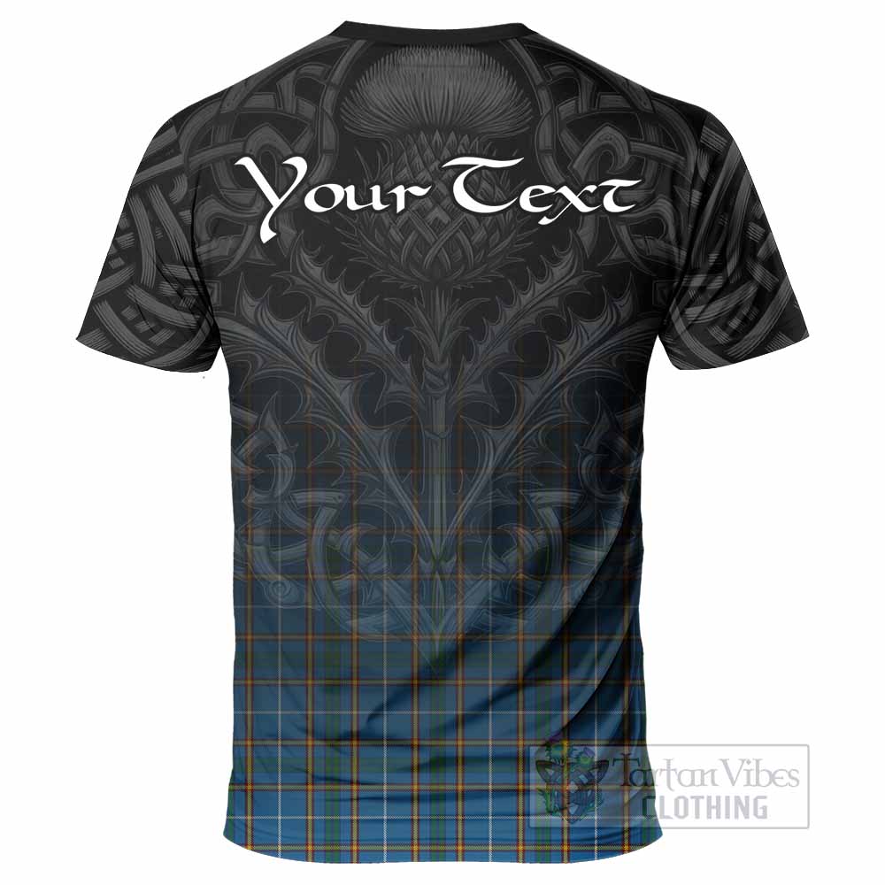 Bain Tartan T-Shirt with Family Crest Celtic Thistle Vibes - Tartan Vibes Clothing