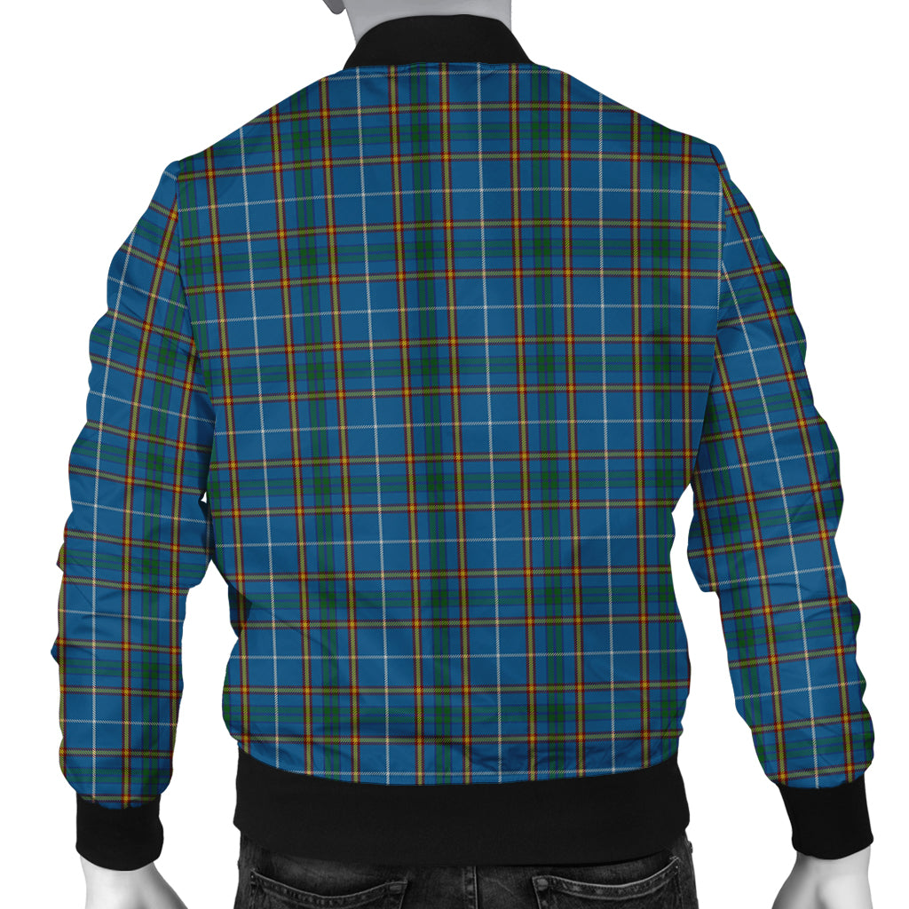 Bain Tartan Bomber Jacket with Family Crest - Tartan Vibes Clothing