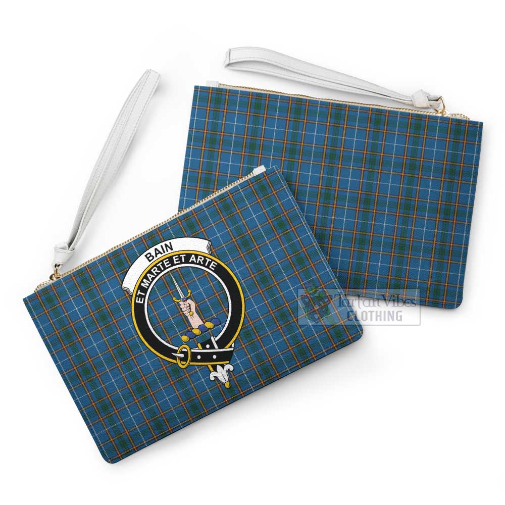 Tartan Vibes Clothing Bain Family Crest Tartan Clutch Bag