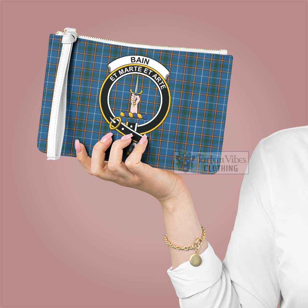 Tartan Vibes Clothing Bain Family Crest Tartan Clutch Bag